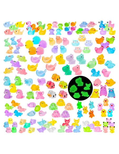 240 Figuras de Animales Miniatura Brillantes QAUYETM Resina 240 Figuras de Animales Miniatura Brillantes QAUYETM Resina