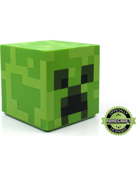 Lámpara de ambiente LED Minecraft Creeper 12.7 cm Verde Lámpara de ambiente LED Minecraft Creeper 12.7 cm Verde