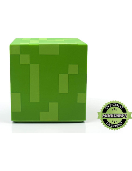Lámpara de ambiente LED Minecraft Creeper 12.7 cm Verde Lámpara de ambiente LED Minecraft Creeper 12.7 cm Verde