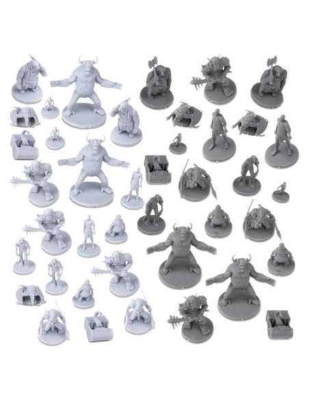 Figuras Miniatura de Monstruos Path Gaming 40 Piezas 28mm Figuras Miniatura de Monstruos Path Gaming 40 Piezas 28mm