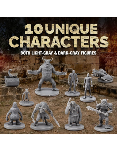 Figuras Miniatura de Monstruos Path Gaming 40 Piezas 28mm