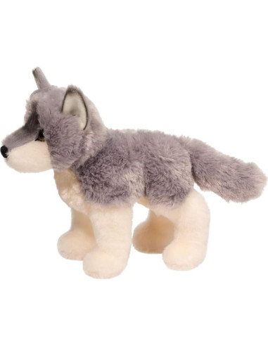 Peluche Lobo Ashes Douglas 40cm Gris y Crema