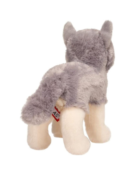 Peluche Lobo Ashes Douglas 40cm Gris y Crema Peluche Lobo Ashes Douglas 40cm Gris y Crema