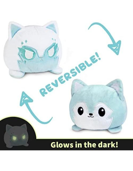 Peluche Reversible Lobo TeeTurtle - Celestial y Azul - 10 cm Peluche Reversible Lobo TeeTurtle - Celestial y Azul - 10 cm