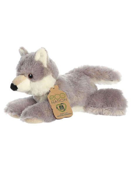 Peluche Lobo Eco Softies Aurora 21.5 cm - Hecho de Materiales Reciclados Peluche Lobo Eco Softies Aurora 21.5 cm - Hecho de Materiales Reciclados