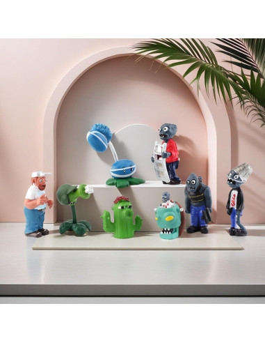 Conjunto de Juguetes de Peluche PVZ JHESAO 16 PCS 4-7 cm