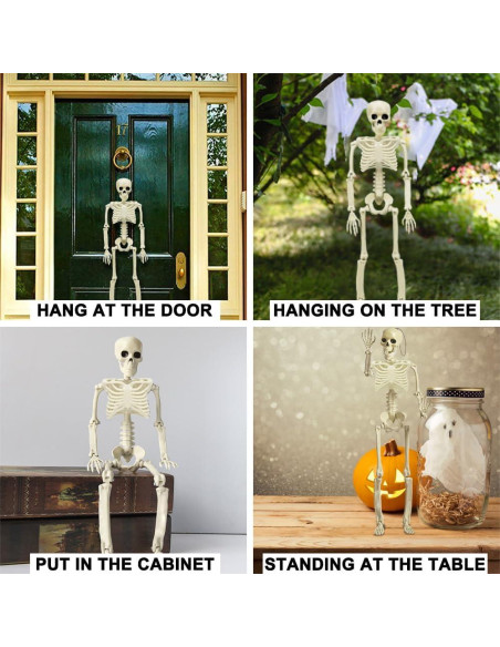 Esqueletos Halloween DINESIL 5 Paquetes 40.64 cm Articulados Esqueletos Halloween DINESIL 5 Paquetes 40.64 cm Articulados