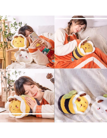 Juguete de Peluche Abeja 30 cm OUKEYI Suave y Abrazable Juguete de Peluche Abeja 30 cm OUKEYI Suave y Abrazable