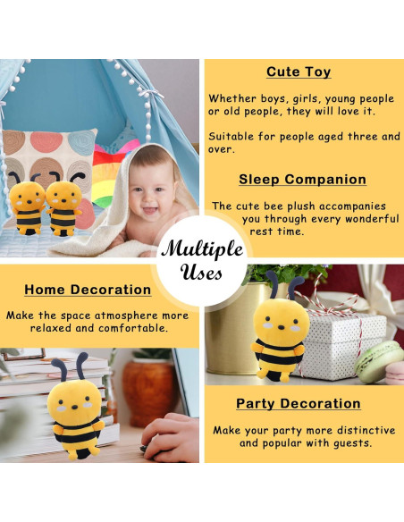 Juguete de Peluche Abeja Zhidiloveyou - 2 Piezas 20 cm Juguete de Peluche Abeja Zhidiloveyou - 2 Piezas 20 cm