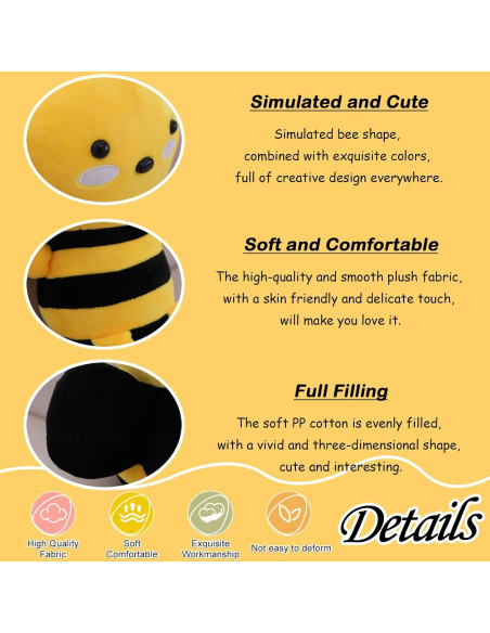 Juguete de Peluche Abeja Zhidiloveyou - 2 Piezas 20 cm Juguete de Peluche Abeja Zhidiloveyou - 2 Piezas 20 cm