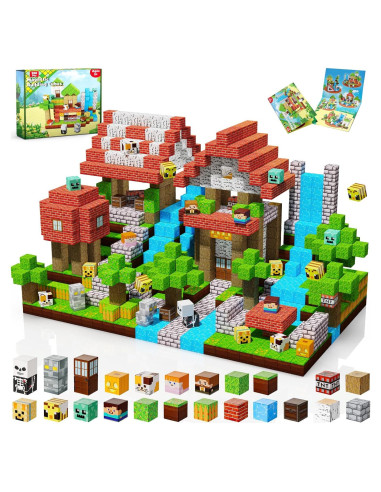 Bloques Magnéticos Annexfun 200PCS Juguetes STEM 3+ Años