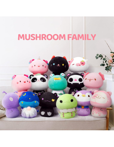 Almohada de Peluche Kawaii Vaca Fresa 20.32 cm Mewaii