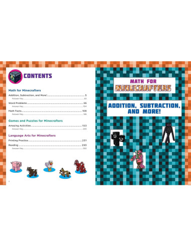 The Best and Biggest Fun Workbook for Minecrafters Grades 1 & 2: An Unofficial Learning Adventure for Minecrafters