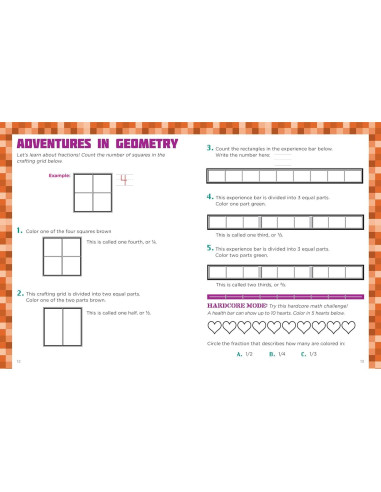 The Best and Biggest Fun Workbook for Minecrafters Grades 1 & 2: An Unofficial Learning Adventure for Minecrafters