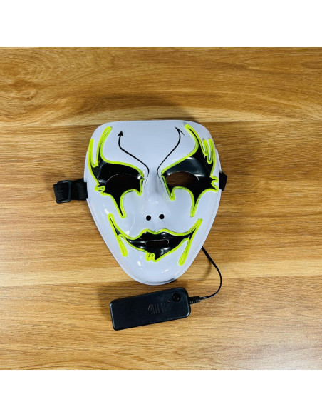 Máscara de Purga LED Halloween Verde - Brillante y Espeluznante Máscara de Purga LED Halloween Verde - Brillante y Espeluznante