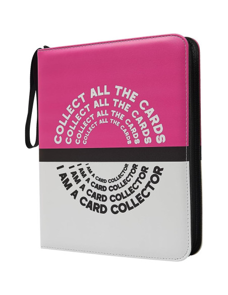 Carpeta de Cartas Coleccionables Benitoite Rosa 400 Bolsillos Carpeta de Cartas Coleccionables Benitoite Rosa 400 Bolsillos
