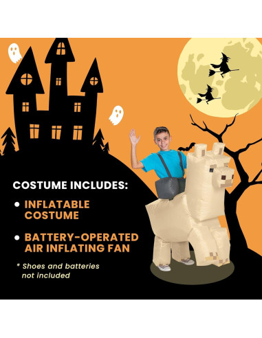Disfraz Inflable Montable de Llama Minecraft para Niños