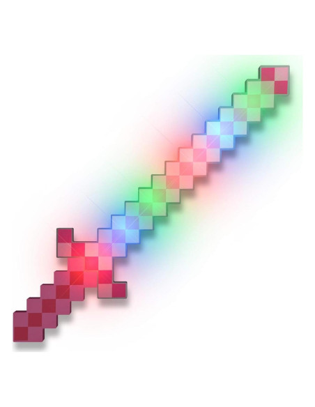 Espadas LED 8-Bit Rosa Brillante - Juego de 2 - 61 cm Espadas LED 8-Bit Rosa Brillante - Juego de 2 - 61 cm