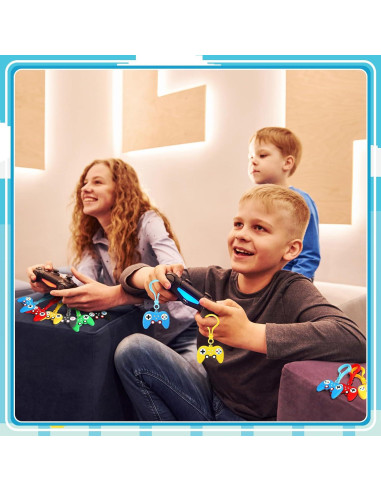 Llaveros de Videojuegos Jadive 48 Piezas 6 Colores PVC