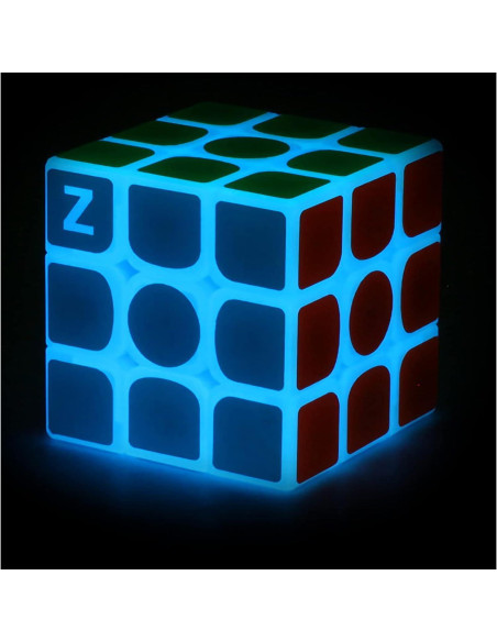 Cubo de Velocidad Luminiscente 3x3 AMAZA - Brilla en la Oscuridad Cubo de Velocidad Luminiscente 3x3 AMAZA - Brilla en la Oscuridad