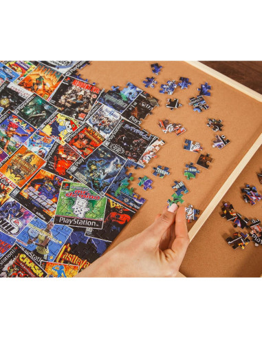 Rompecabezas 1000 Piezas Toynk Collage Videojuegos Retro 71x50 cm