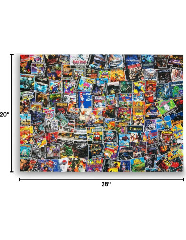 Rompecabezas 1000 Piezas Toynk Collage Videojuegos Retro 71x50 cm