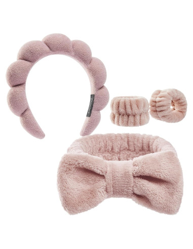 Conjunto Diadema y Muñequera Spa Ztomine - Cuidado Facial