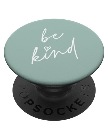 PopSockets PopGrip Estándar 'Sé Amable' Diseño Inspirador Verde