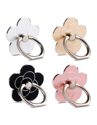 Soporte de Anillo para Teléfono Móvil KINMINGZHU 4 Piezas Multicolor