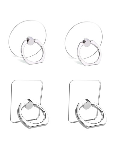Soporte de Anillo para Teléfono Móvil Ralhaywi 4 Pcs 360