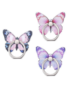 Soporte para Anillo de Teléfono Cobee Mariposa 3 Pcs 360
