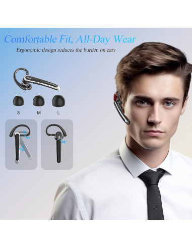 Auriculares Inalámbricos Bluetooth Sisism N17 con Estuche Carga LED