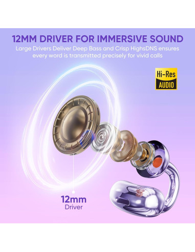 Auriculares Inalámbricos Vodyfu V8 con Micrófono, 66H Batería