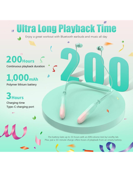 Auriculares Bluetooth Lecefty i35_plus, 200h Batería, Impermeables Auriculares Bluetooth Lecefty i35_plus, 200h Batería, Impermeables