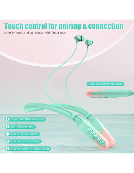 Auriculares Bluetooth Lecefty i35_plus, 200h Batería, Impermeables Auriculares Bluetooth Lecefty i35_plus, 200h Batería, Impermeables