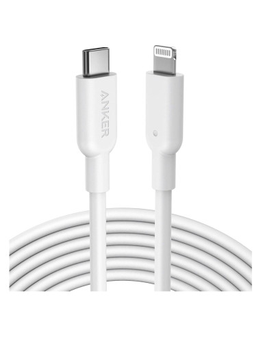 Cable USB-C a Lightning Anker PowerLine II 3.05m Blanco MFi