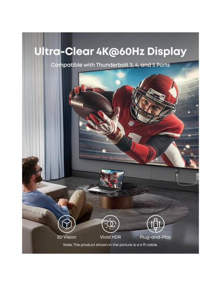 Adaptador USB-C a HDMI Anker Nano 0.91m 4K 140W Carga Rápida Adaptador USB-C a HDMI Anker Nano 0.91m 4K 140W Carga Rápida