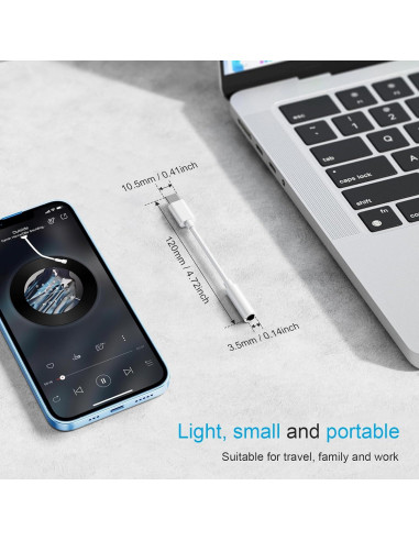 Adaptador USB C a Jack 3.5mm YGKSAA - 4PCS, Compatible con Samsung y Pixel