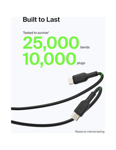 Cable USB-C a USB-A Belkin 2m Negro - Cargador 15W Cable USB-C a USB-A Belkin 2m Negro - Cargador 15W