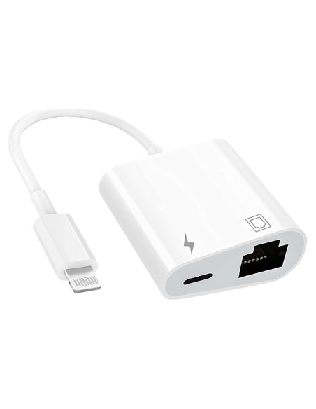 Adaptador Ethernet RJ45 2 en 1 Untvie para iPhone/iPad Adaptador Ethernet RJ45 2 en 1 Untvie para iPhone/iPad