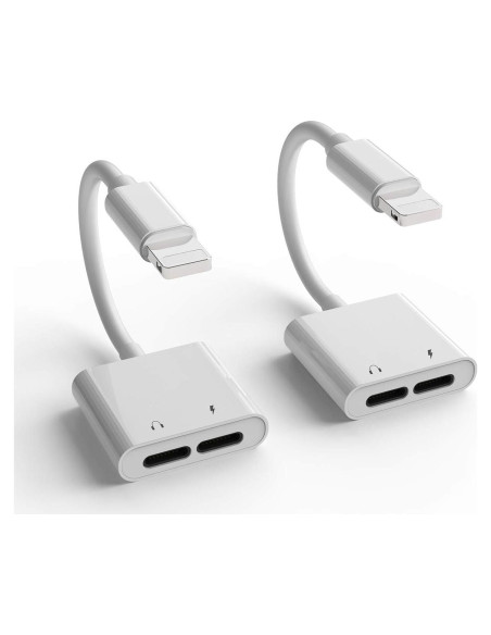 Adaptador Doble Lightning Zoyuzan para iPhone y iPad - Carga y Audio Adaptador Doble Lightning Zoyuzan para iPhone y iPad - Carga y Audio