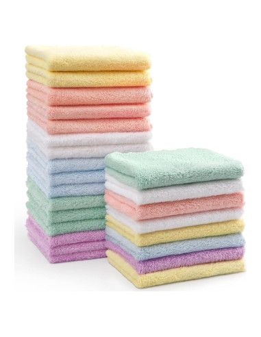 Toallitas para Bebé HOMEXCEL 24 Unidades Microfibra 18x23 cm