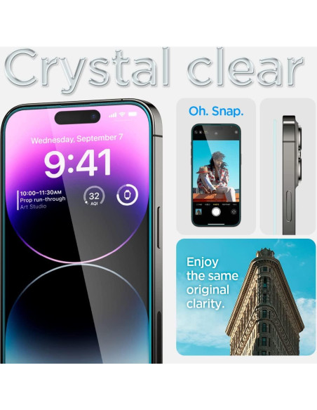 Protector de Pantalla Vidrio Templado Spigen iPhone 14 Pro Max