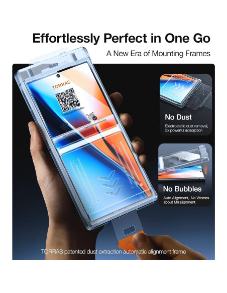 Protector de Pantalla TORRAS para Samsung Galaxy S24 Ultra 2-Pack Protector de Pantalla TORRAS para Samsung Galaxy S24 Ultra 2-Pack