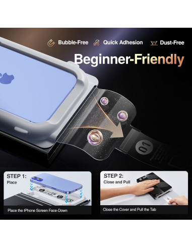 Protector de Pantalla Privacidad SmartDevil para iPhone 16 9H