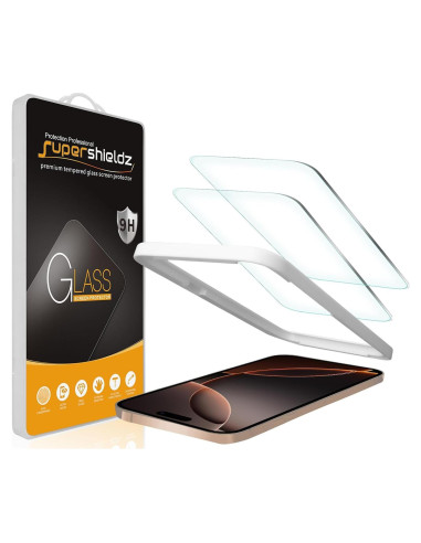 Protector de Pantalla Vidrio Templado Supershieldz para iPhone 16 Pro Max