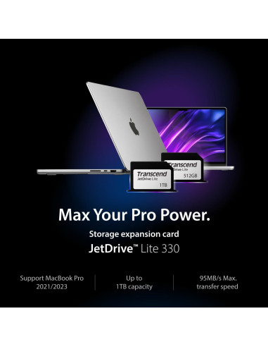 Tarjeta de Expansión Transcend 1TB JetDrive Lite 330 para MacBook