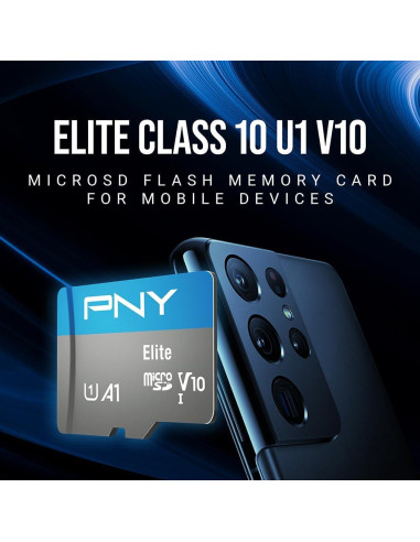 Tarjeta de Memoria microSD PNY Elite 32GB 3-Pack UHS-I 100MB/s