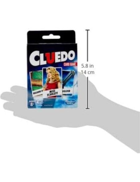 Juego de Cartas Clue Hasbro para Niños 8 Años en Adelante Juego de Cartas Clue Hasbro para Niños 8 Años en Adelante