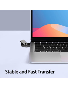 Unidad Flash USB 2.0 EASTBULL 1GB Giratoria Negra 2